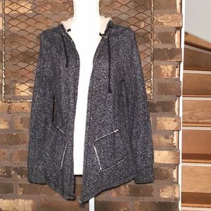 Central Park Gray rugged gray zipper-less hoodie L